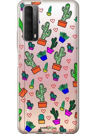 Чехол на huawei p smart 2021 кактусы 4 "4856u-2100-10746"