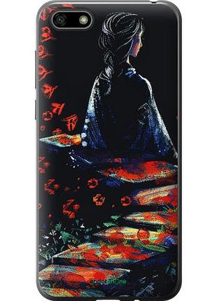 Чехол на huawei honor 7a мечтательная девушка "6042u-1805-10746"