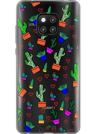Чехол на huawei mate 20 pro кактусы 4 "4856u-1567-10746"