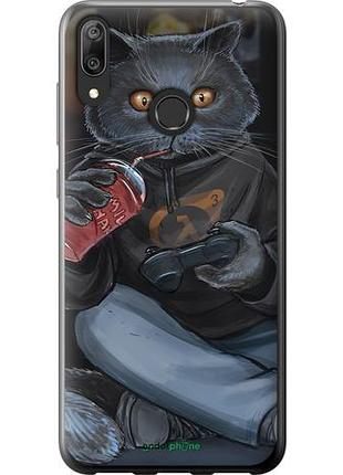 Чехол на huawei y7 2019 gamer cat "4140u-1638-10746"