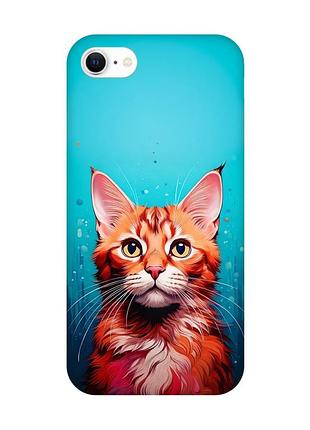 Чехол на iphone 7 / 8 кошка (принт 408)