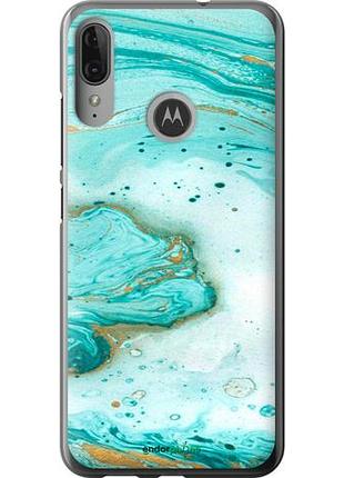 Чехол на motorola moto e6 plus мраморный "4895u-1780-10746"