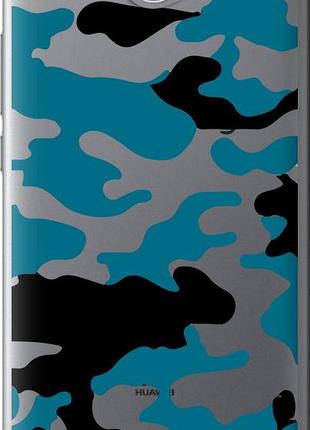 Чохол на huawei y7 2017 камуфляж прозорий фон "4877u-1019-10746"