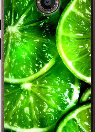 Чехол на motorola moto x2 зелёные дольки лимона "852u-372-10746"