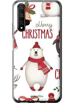 Чехол на huawei honor 20 merry christmas "4106u-1697-10746"