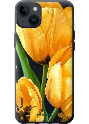 Чехол на iphone 14 plus желтые тюльпаны "5991u-2645-10746"