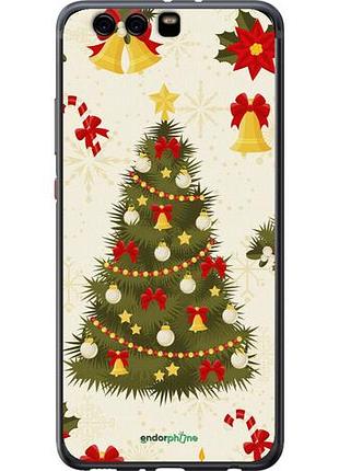 Чехол на huawei p10 plus новогодняя елка "4198u-963-10746"