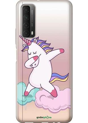 Чехол на huawei p smart 2021 единорог "4702u-2100-10746"