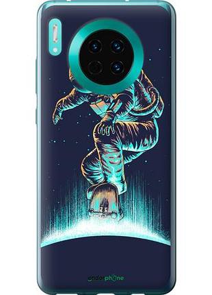 Чехол на huawei mate 30 космонавт на скейтборде "4145u-1773-10746"
