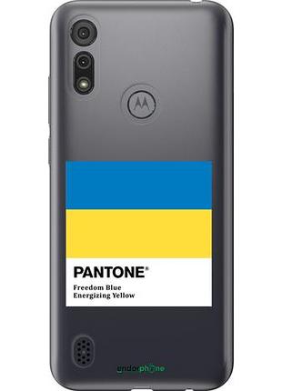 Чехол на motorola e6i прапор пантон "5275u-2355-10746"