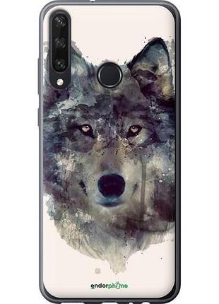 Чехол на huawei y6p волк-арт "4163u-1952-10746"