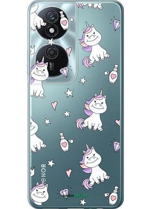 Чехол на huawei honor play 50 plus единорожка v2 "4703u-3399-10746"