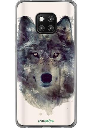 Чехол на huawei mate 20 pro волк-арт "4163u-1567-10746"
