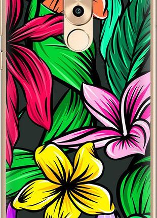 Чехол на huawei gr5 2017 тропические цветы 1 "4753u-473-10746"