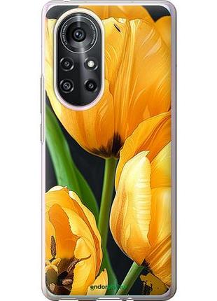 Чехол на huawei nova 8 pro желтые тюльпаны "5991u-2246-10746"