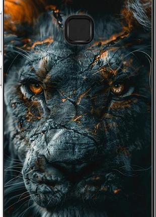 Чехол на huawei p10 lite пламенный лев "6153u-896-10746"