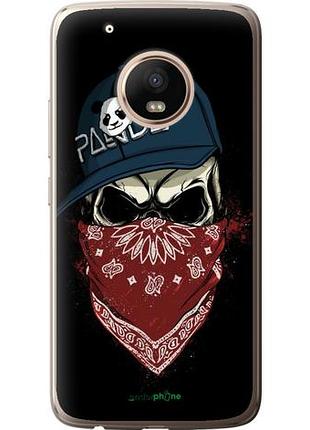 Чохол на motorola moto g5 plus череп у кепці "4127u-1038-10746"