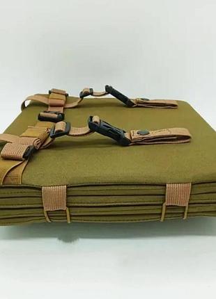 Тактическая сидушка, каремат 5-ти секционный, койот
