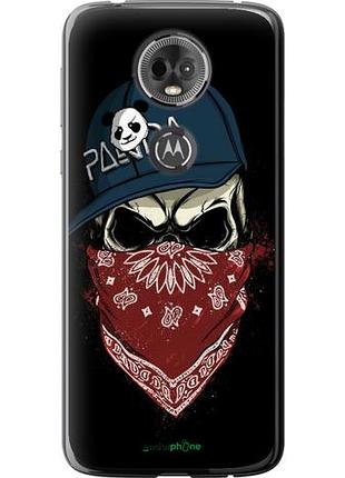 Чохол на motorola moto e5 plus череп у кепці "4127u-1412-10746"