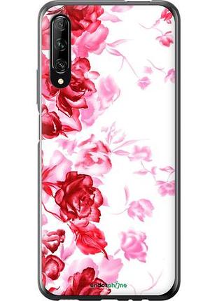 Чехол на huawei p smart pro нарисованные розы "724u-1906-10746"