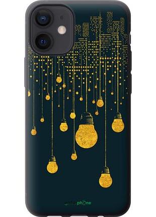Чехол на iphone 12 mini иллюстрация ночного города "4162u-2071-10746"