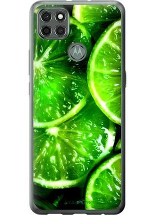 Чехол на motorola g9 power зелёные дольки лимона "852u-2229-10746"