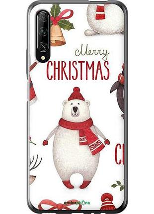 Чехол на huawei p smart pro merry christmas "4106u-1906-10746"