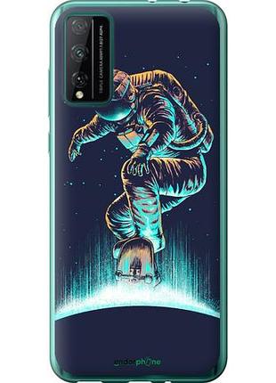 Чехол на huawei honor play 4t pro космонавт на скейтборде "4145u-1914-10746"