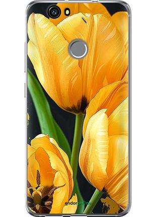 Чехол на huawei nova желтые тюльпаны "5991u-439-10746"