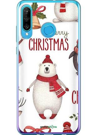Чехол на huawei p30 lite merry christmas "4106u-1651-10746"