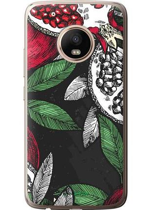 Чехол на motorola moto g5 plus гранат "4692u-1038-10746"