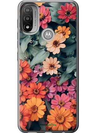 Чехол на motorola e20 beauty flowers "4050u-2509-10746"