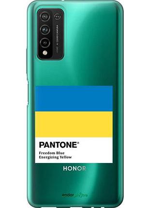 Чехол на huawei honor 10x lite прапор пантон "5275u-2198-10746"