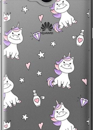 Чехол на huawei y5 2017 единорожка v2 "4703u-992-10746"