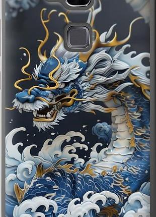 Чехол на huawei ascend mate 7 водяной дракон "6113u-140-10746"