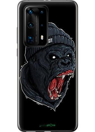 Чехол на huawei p40 pro plus обезьяна в ярости "4137u-1917-10746"