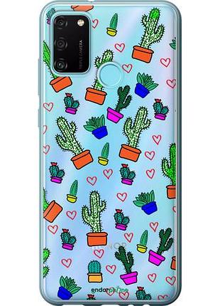 Чехол на huawei honor 9a кактусы 4 "4856u-1900-10746"