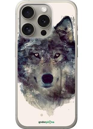 Чохол на iphone 15 pro вовк-арт "4163u-3096-10746"