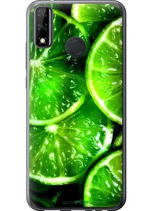 Чехол на huawei p smart 2020 зелёные дольки лимона "852u-2060-10746"