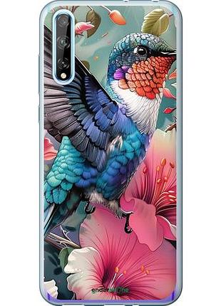 Чехол на huawei p smart s сказочная колибри "6051u-1813-10746"