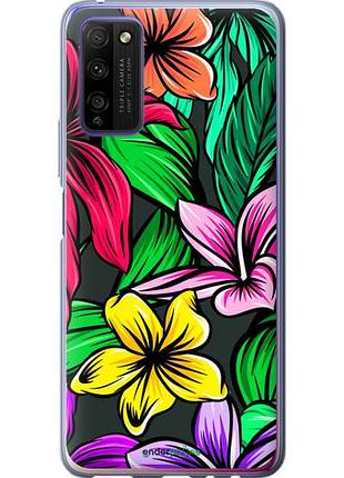 Чехол на huawei honor 30 lite тропические цветы 1 "4753u-2074-10746"