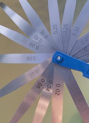 Щупы для клапанов (регулировки зазоров) 0,02-1,00mm, к-кт щупы для настройки клапанов