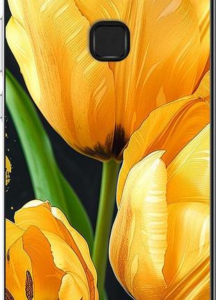 Чехол на huawei p10 lite желтые тюльпаны "5991u-896-10746"