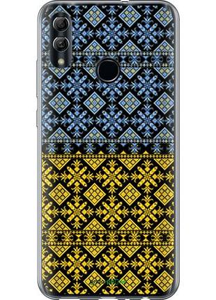 Чехол на huawei honor 10 lite жовто-блакитна вишиванка "1169u-1618-10746"