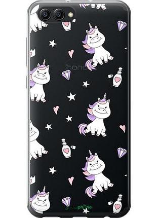 Чехол на huawei honor v10 / view 10 единорожка v2 "4703u-1579-10746"