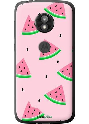 Чехол на motorola moto e5 play розовый арбуз "4314u-1429-10746"