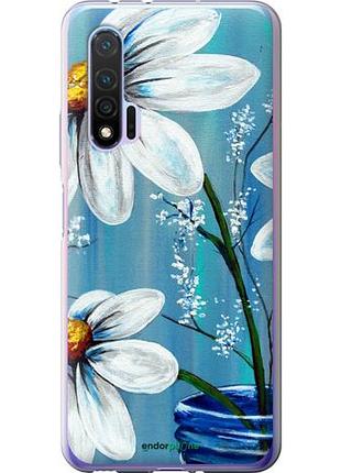 Чехол на huawei nova 6 красивые арт-ромашки "4031u-1821-10746"
