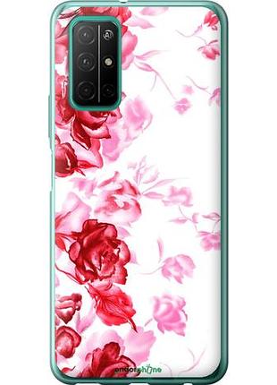 Чехол на huawei honor 30s нарисованные розы "724u-1897-10746"