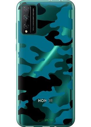 Чехол на huawei honor play 4t pro камуфляж прозрачный фон "4877u-1914-10746"