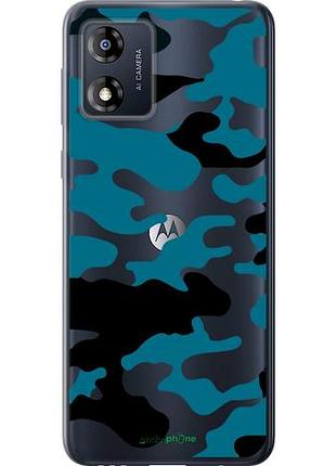 Чехол на motorola moto e13 камуфляж прозрачный фон "4877u-3053-10746"